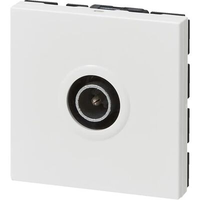 Enchufe de TV Legrand Mosaic - Blanco Compacto, 2 Módulos Enchufe de TV Legrand Mosaic - Blanco Compacto, 2 Módulos