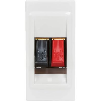 Prise haut-parleur Legrand - 1 module - Blanc - Home cinéma 5.2 - Publicité Prise haut-parleur Legrand - 1 module - Blanc - Home cinéma 5.2 - Publicité