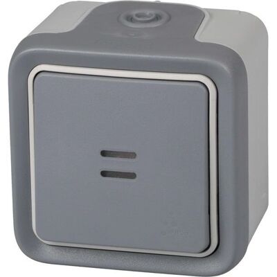 Legrand Plexo 55 Buiten Verlichte Drukknop - Lichtknop Legrand Plexo 55 Buiten Verlichte Drukknop - Lichtknop