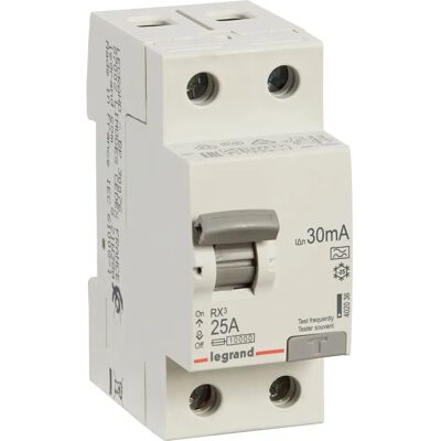 Legrand RX3 25A 2P 30mA RCD - Residual Current Device Legrand RX3 25A 2P 30mA RCD - Residual Current Device
