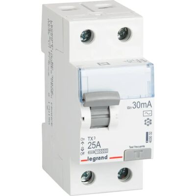 Legrand 403032 Interruptor Automático - Bipolar, 30mA, 25A, Tipo AC Legrand 403032 Interruptor Automático - Bipolar, 30mA, 25A, Tipo AC