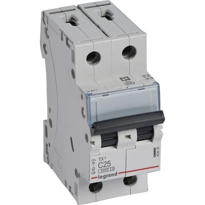 Legrand 403608 Interruptor Automático - 2P 25A - Curva C - 6kA - ES Legrand 403608 Interruptor Automático - 2P 25A - Curva C - 6kA - ES