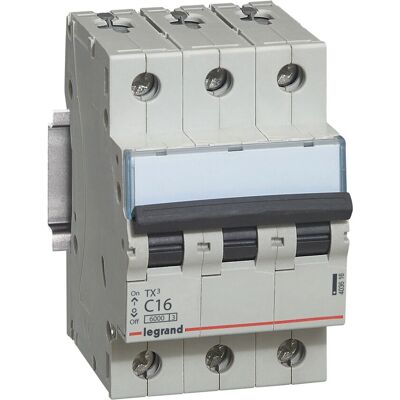 Legrand 403616 Interruptor Automático - 3P 16A Curva C Legrand 403616 Interruptor Automático - 3P 16A Curva C