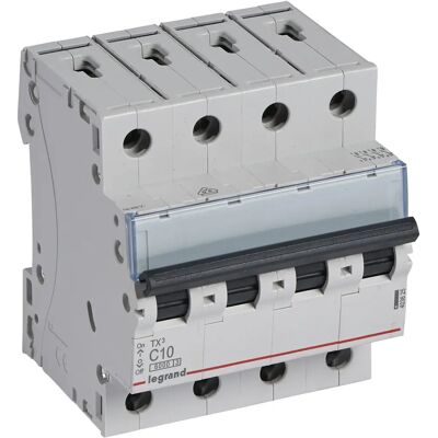 Legrand 403625 Interruptor Automático - 4P, 10A, Curva C Legrand 403625 Interruptor Automático - 4P, 10A, Curva C