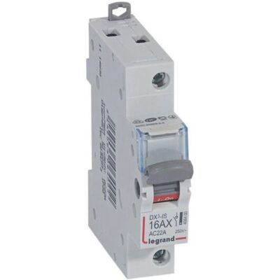 Legrand 406400 Disjoncteur - 1P 16A, IP20, Gris - Publicité Legrand 406400 Disjoncteur - 1P 16A, IP20, Gris - Publicité