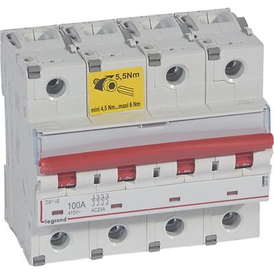 Legrand 406546 Interruptor de circuito - 400V 100A 6 módulos Legrand 406546 Interruptor de circuito - 400V 100A 6 módulos