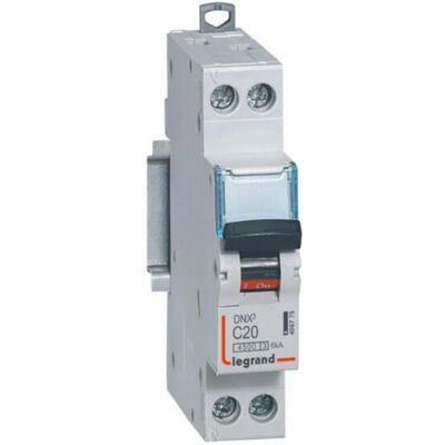 Disjoncteur Legrand DNX3 4500 - 20A, Courbe C, Gris - Publicité Disjoncteur Legrand DNX3 4500 - 20A, Courbe C, Gris - Publicité