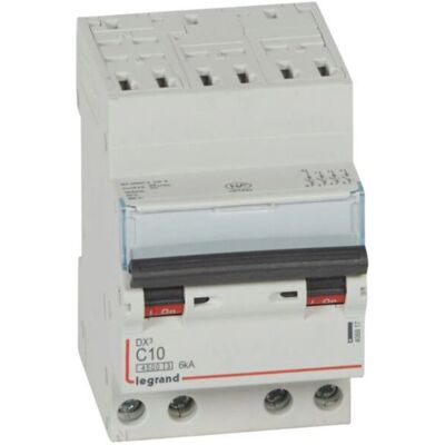 Legrand DISJONCTEUR DX3 4P C10 4500A/6KA AUTO Interrupteur automatique - Publicité Legrand DISJONCTEUR DX3 4P C10 4500A/6KA AUTO Interrupteur automatique - Publicité