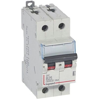 Disyuntor Legrand 407496 - 25A, 2 módulos, curva B Disyuntor Legrand 407496 - 25A, 2 módulos, curva B