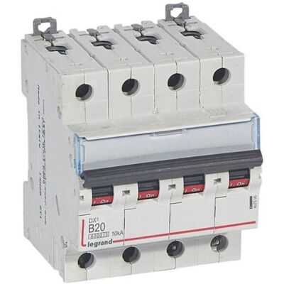 Disyuntor Legrand DX³6000 4P - 20A, 400V, Curva B Disyuntor Legrand DX³6000 4P - 20A, 400V, Curva B