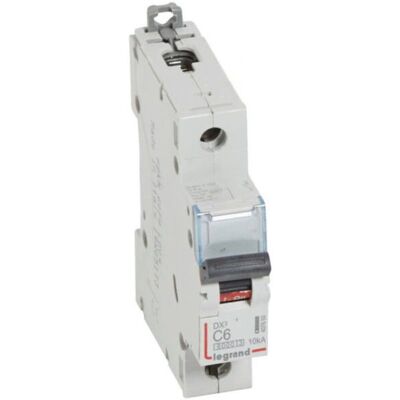 Legrand 407650 Disjoncteur - 1P 6A Type C 10 kA - Publicité Legrand 407650 Disjoncteur - 1P 6A Type C 10 kA - Publicité