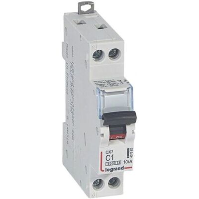 Disjoncteur Legrand DX³6000 1A - IP20 - Rail DIN - 10kA - Publicité Disjoncteur Legrand DX³6000 1A - IP20 - Rail DIN - 10kA - Publicité