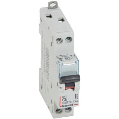 Legrand 407696 Disjoncteur - Type C, 6A, 10 kA, Montage sur rail DIN - Publicité Legrand 407696 Disjoncteur - Type C, 6A, 10 kA, Montage sur rail DIN - Publicité