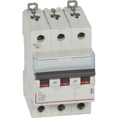 Legrand 407864 Interruptor Automático - 3 polos, 50A, Curva C Legrand 407864 Interruptor Automático - 3 polos, 50A, Curva C