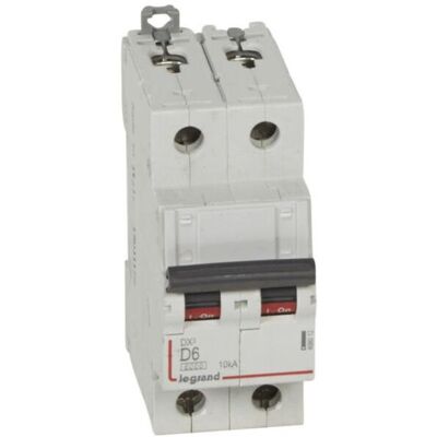 Legrand Modèle 408012 - Disjoncteur 2P - Gris - Publicité Legrand Modèle 408012 - Disjoncteur 2P - Gris - Publicité