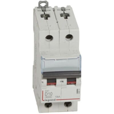 Legrand 408014 Disjoncteur - 10A, 2 Modules, Courbe D - Publicité Legrand 408014 Disjoncteur - 10A, 2 Modules, Courbe D - Publicité
