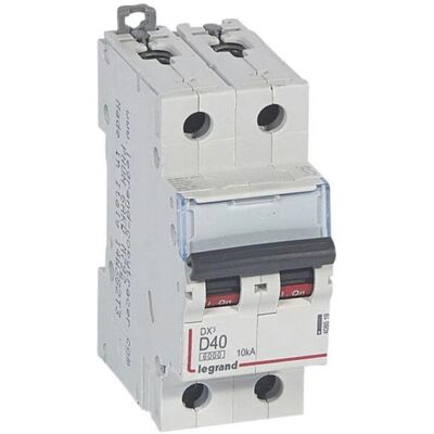 Legrand DX³6000 40A Interruptor automático - 2 polos - IP20 Legrand DX³6000 40A Interruptor automático - 2 polos - IP20