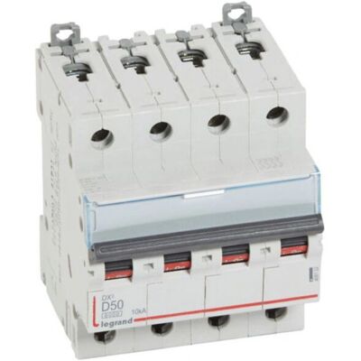 Legrand 408122 Disjoncteur - 4P, 50A, Courbe D - Rail DIN - Publicité Legrand 408122 Disjoncteur - 4P, 50A, Courbe D - Rail DIN - Publicité