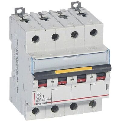 Legrand DX³10000 Interruptor - 50A, 400V, 4P, Curva C Legrand DX³10000 Interruptor - 50A, 400V, 4P, Curva C