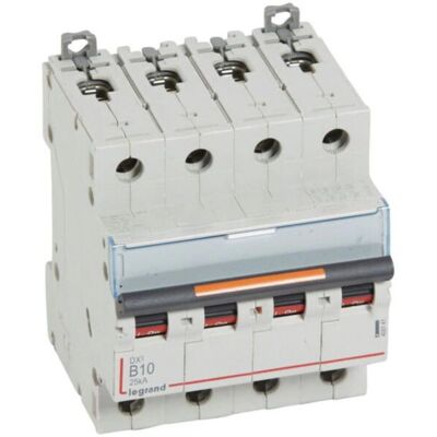 Legrand 409741 Disjoncteur - 10A, 4 pôles, IP20 - Éclairage & Puissance - Publicité Legrand 409741 Disjoncteur - 10A, 4 pôles, IP20 - Éclairage & Puissance - Publicité