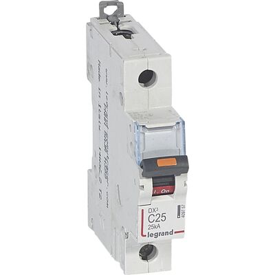 Legrand 409757 Leitungsschutzschalter - 230/400V, 25A, Typ C, 1P Legrand 409757 Leitungsschutzschalter - 230/400V, 25A, Typ C, 1P