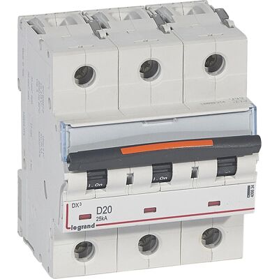 Legrand 409834 Interruptor - 3P, 20A, Curva D Legrand 409834 Interruptor - 3P, 20A, Curva D