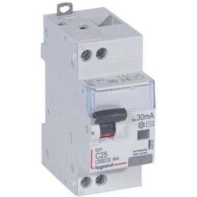 Legrand 410707 Disjoncteur - 25A, AC, 30mA - 2 Modules - Publicité Legrand 410707 Disjoncteur - 25A, AC, 30mA - 2 Modules - Publicité