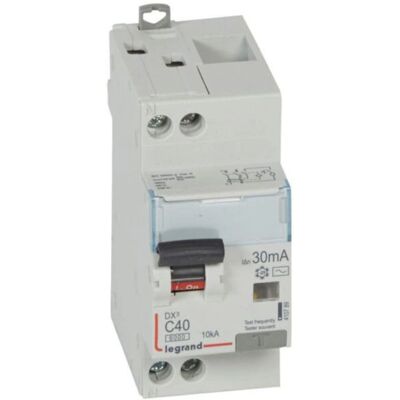 Legrand 410789 Disjoncteur - 40A - AC - 30mA - 2 Modules - Publicité Legrand 410789 Disjoncteur - 40A - AC - 30mA - 2 Modules - Publicité