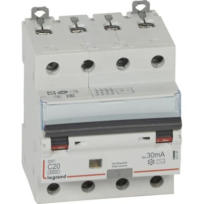Legrand DX6000 20A 30mA Tipo AC Tetra-polar Interruptor Legrand DX6000 20A 30mA Tipo AC Tetra-polar Interruptor