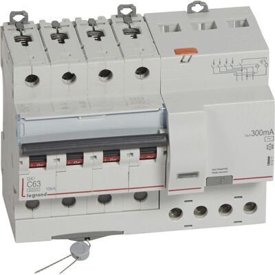 Interruptor diferencial monobloc DX³6000 400V 63A Legrand Interruptor diferencial monobloc DX³6000 400V 63A Legrand