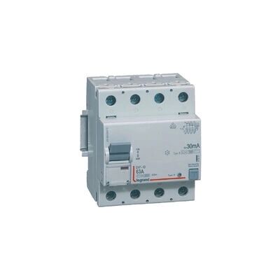 Legrand 411847 Interruptor Diferencial - 4P - 63A - Tipo B - 400V Legrand 411847 Interruptor Diferencial - 4P - 63A - Tipo B - 400V