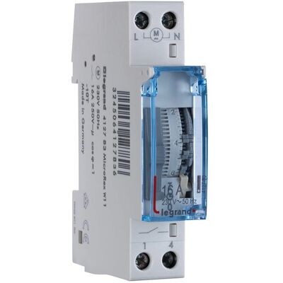 Legrand 412783 MicroRex W11 Minuteur Programmable - Disjoncteur - Publicité Legrand 412783 MicroRex W11 Minuteur Programmable - Disjoncteur - Publicité
