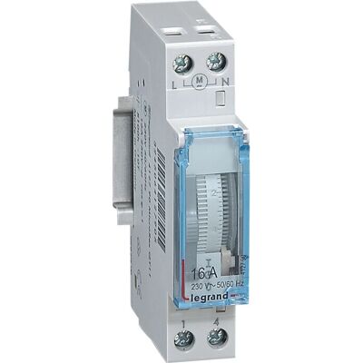 Legrand 412790 Leitungsschutzschalter - Programmierbarer Timer, Vertialscheibe, 100H Reserve Legrand 412790 Leitungsschutzschalter - Programmierbarer Timer, Vertialscheibe, 100H Reserve