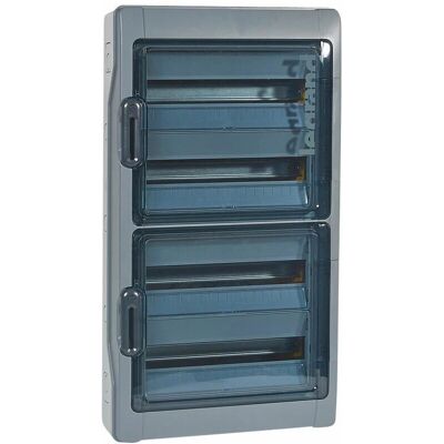 Legrand 414038 Caja de Tomacorriente - 72 Módulos, 4 Filas, IP65 Legrand 414038 Caja de Tomacorriente - 72 Módulos, 4 Filas, IP65