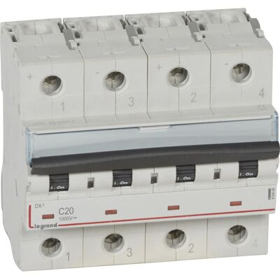 Legrand 414449 Interruttore - 2 poli 20A 1000V Legrand 414449 Interruttore - 2 poli 20A 1000V