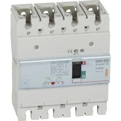 Legrand 420219 Interruptor de circuito - 4 polos, 250A, 25kA - IP30 - Montaje fijo Legrand 420219 Interruptor de circuito - 4 polos, 250A, 25kA - IP30 - Montaje fijo