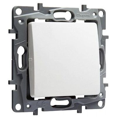 Legrand 664704 Interrupteur Nilo - 10AX, Blanc - Interrupteur - Publicité Legrand 664704 Interrupteur Nilo - 10AX, Blanc - Interrupteur - Publicité