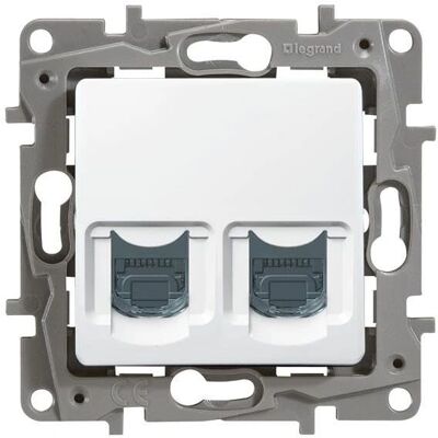 Legrand Niloe Doppel-Netzwerkdose Kategorie 6 STP - Weiß Legrand Niloe Doppel-Netzwerkdose Kategorie 6 STP - Weiß