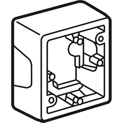 Legrand 776181 Aufputzgehäuse - Oberfläche, Weiß, Einzelsegment Legrand 776181 Aufputzgehäuse - Oberfläche, Weiß, Einzelsegment