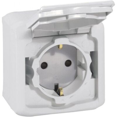 Legrand 782393 Tomada de superfície - IP44, 16A - Cinza Legrand 782393 Tomada de superfície - IP44, 16A - Cinza