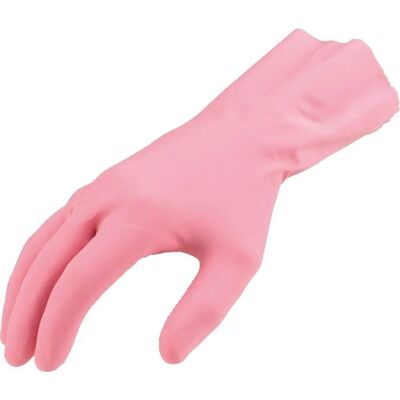 Gants de ménage en latex imperméables Vital 115 Rose - Taille 8 - Publicité Gants de ménage en latex imperméables Vital 115 Rose - Taille 8 - Publicité