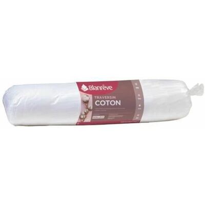 Poduszka cylindryczna z bawełny BLANREVE - 90 cm - Biała Poduszka cylindryczna z bawełny BLANREVE - 90 cm - Biała