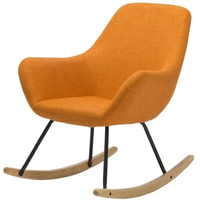 Fauteuil à bascule orange Bobochic - Style scandinave - Publicité Fauteuil à bascule orange Bobochic - Style scandinave - Publicité