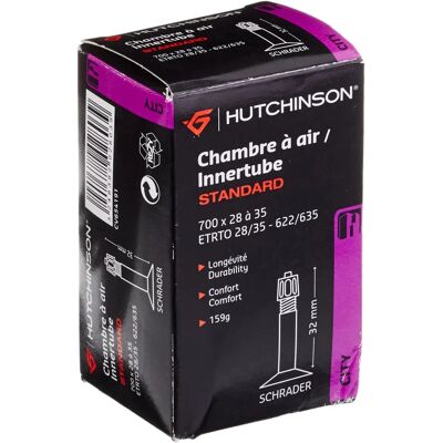 Cámara Hutchinson Estándar 700x28-35 Válvula Schrader 32mm Cámara Hutchinson Estándar 700x28-35 Válvula Schrader 32mm
