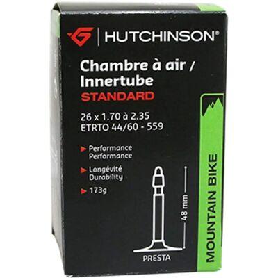Hutchinson Modell 48mm - Schwarze MTB Innenschlauch Hutchinson Modell 48mm - Schwarze MTB Innenschlauch