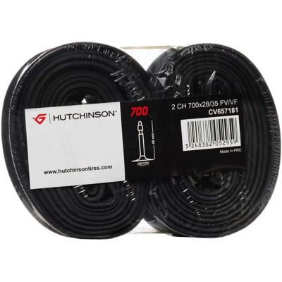 Chambre à air vélo Hutchinson - 28 pouces SV 40 mm Noir Chambre à air vélo Hutchinson - 28 pouces SV 40 mm Noir