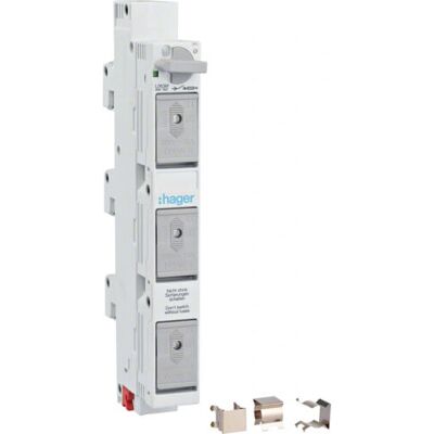Hager L063M Elektrogehäuse-Zubehör - 3P 63A 400V DIN Montage Hager L063M Elektrogehäuse-Zubehör - 3P 63A 400V DIN Montage