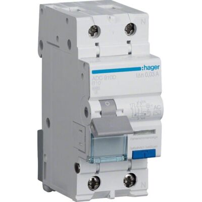 Hager ADC910D - Protección contra fallos y sobrecorriente - Accesorio para cuadro eléctrico Hager ADC910D - Protección contra fallos y sobrecorriente - Accesorio para cuadro eléctrico