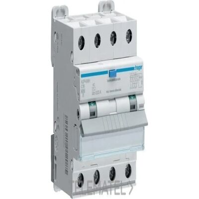 Hager AFP482H - Interruptor diferencial magnetotérmico 4P 300mA 32A - Tipo AC, Curva C Hager AFP482H - Interruptor diferencial magnetotérmico 4P 300mA 32A - Tipo AC, Curva C