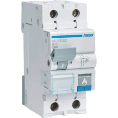 Hager ARC516D - Schutzschalter - Fehlerlichtbogen-Schutz, elektronische Fehlerstrom-Messung, nachrüstbar, IP20, DIN VDE 0665-10 / EN62606 Hager ARC516D - Schutzschalter - Fehlerlichtbogen-Schutz, elektronische Fehlerstrom-Messung, nachrüstbar, IP20, DIN VDE 0665-10 / EN62606